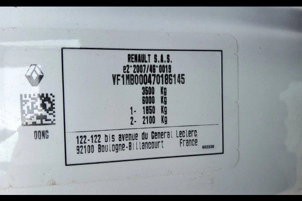 Renault Master 165.35 MET OPBOUW + LAADKLEP 1000 KG. - EURO 6 - V-69-LZN - BPM VRIJ!