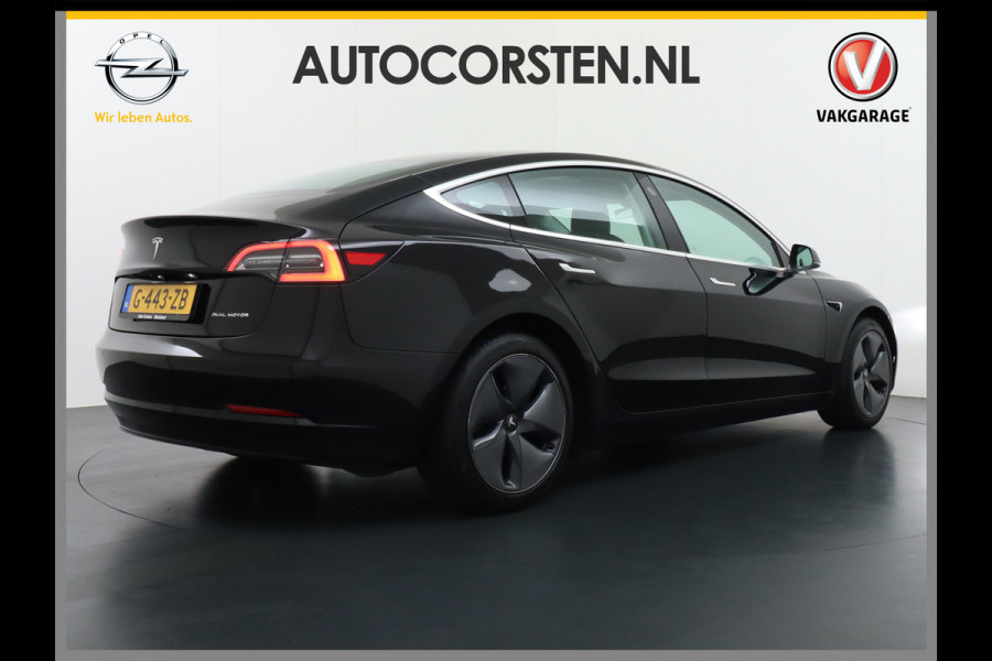 Tesla Model 3 Long Range AWD 75kWh 463PK Trekhaak SOH 88% FSD-3 Computer Premium Audio 4wd AutoPilot Panoramadak Camera's Leer Adaptive-Cruise Stoel en achterbank verwarming Electr.Stoelen+Memory+Easy-Entry WiFi 1.000kg Trekgewicht 1e Eigenaar Org. Nederlandse Auto Garantie op Accu/Motor tot 28-12-2027/192.000km