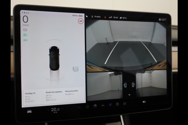 Tesla Model 3 Long Range AWD 75kWh 463PK Trekhaak SOH 88% FSD-3 Computer Premium Audio 4wd AutoPilot Panoramadak Camera's Leer Adaptive-Cruise Stoel en achterbank verwarming Electr.Stoelen+Memory+Easy-Entry WiFi 1.000kg Trekgewicht 1e Eigenaar Org. Nederlandse Auto Garantie op Accu/Motor tot 28-12-2027/192.000km