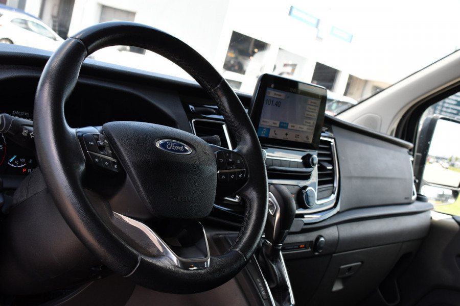 Ford Transit Custom 2.0 TDCI L1H1 Sport DC Camera, Cruise, Carplay, 170PK, Automaat, LED, 2 x Schuifdeur, Trekhaak, Leder, Uniek!