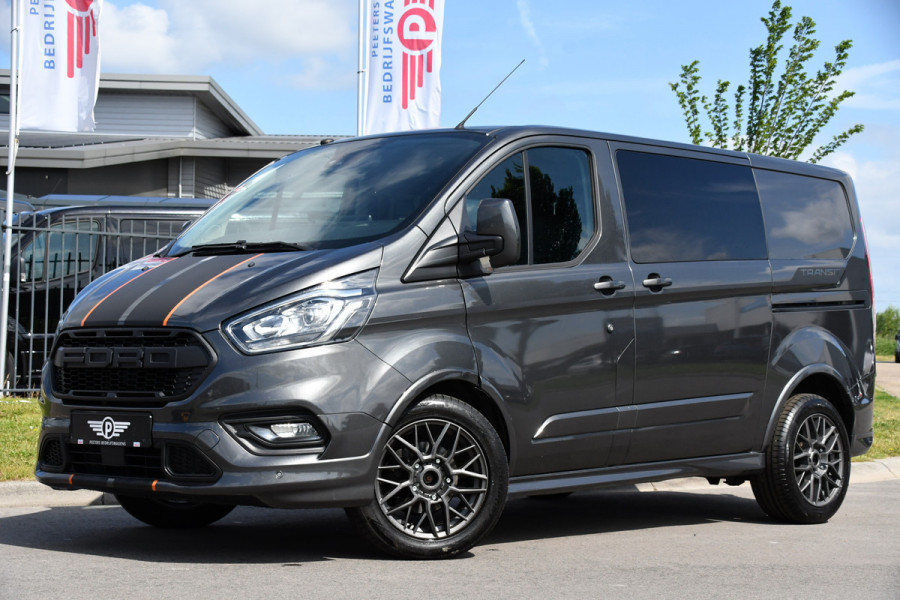 Ford Transit Custom 2.0 TDCI L1H1 Sport DC Camera, Cruise, Carplay, 170PK, Automaat, LED, 2 x Schuifdeur, Trekhaak, Leder, Uniek!