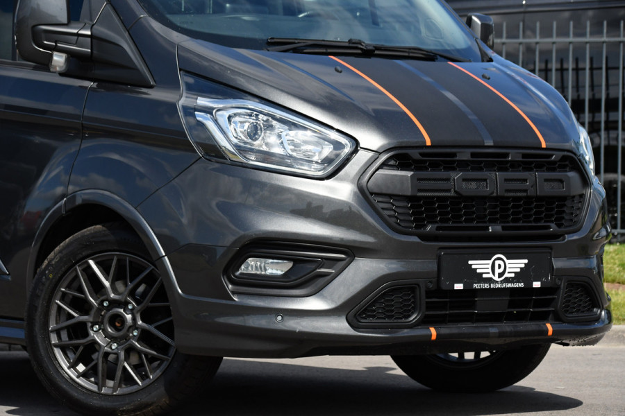 Ford Transit Custom 2.0 TDCI L1H1 Sport DC Camera, Cruise, Carplay, 170PK, Automaat, LED, 2 x Schuifdeur, Trekhaak, Leder, Uniek!