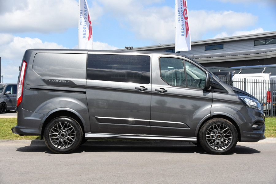 Ford Transit Custom 2.0 TDCI L1H1 Sport DC Camera, Cruise, Carplay, 170PK, Automaat, LED, 2 x Schuifdeur, Trekhaak, Leder, Uniek!