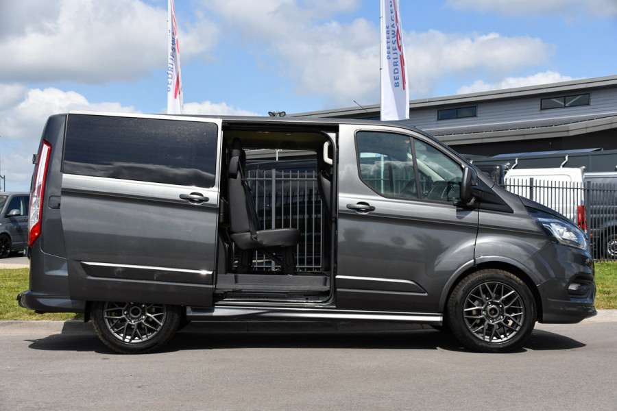 Ford Transit Custom 2.0 TDCI L1H1 Sport DC Camera, Cruise, Carplay, 170PK, Automaat, LED, 2 x Schuifdeur, Trekhaak, Leder, Uniek!