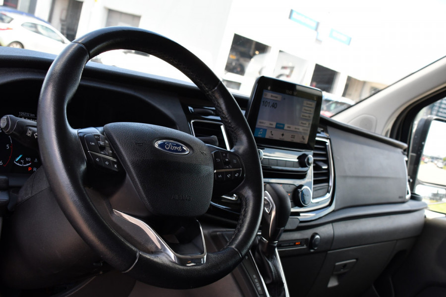 Ford Transit Custom 2.0 TDCI L1H1 Sport DC Camera, Cruise, Carplay, 170PK, Automaat, LED, 2 x Schuifdeur, Trekhaak, Leder, Uniek!