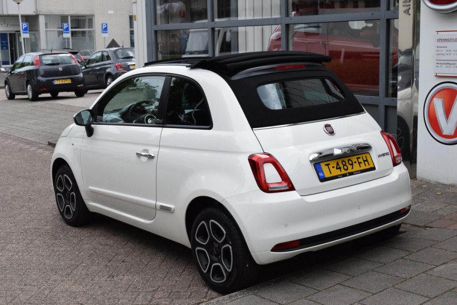 Fiat 500C 1.0 Hybrid|Carplay|Clima|PDC|als nieuw!!