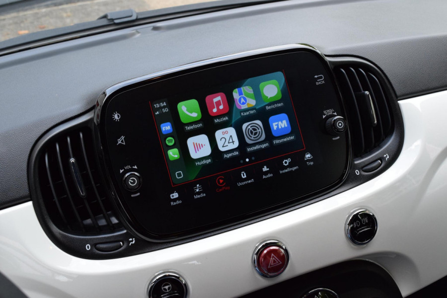 Fiat 500C 1.0 Hybrid|Carplay|Clima|PDC|als nieuw!!