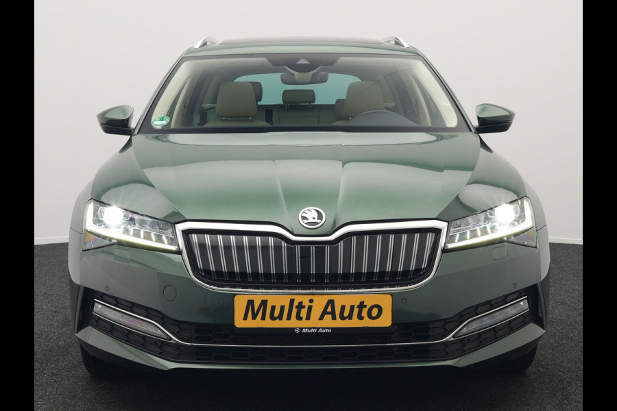 Škoda Superb 1.4 TSI iV Laurin & Klement Plug In Hybrid 218pk Dealer O.H PHEV | Panodak | Adaptive Cruise | Canton Audio | Lederen Sportstoelen Memory | Camera | Crystal LED | Apple Carplay | Lane Assist | Stoelverwarming | Navigatie | DAB |
