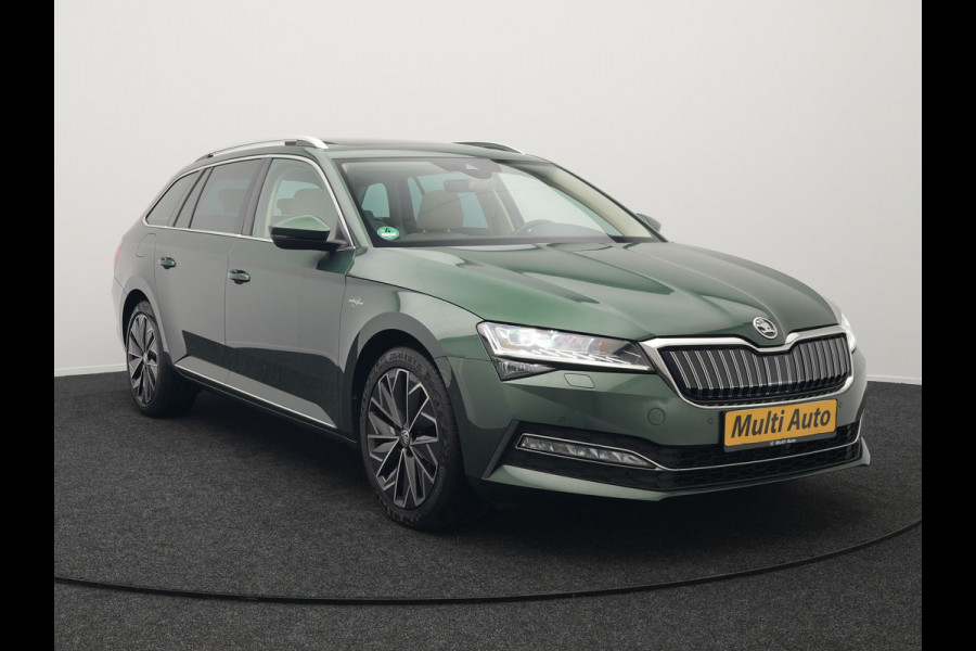 Škoda Superb 1.4 TSI iV Laurin & Klement Plug In Hybrid 218pk Dealer O.H PHEV | Panodak | Adaptive Cruise | Canton Audio | Lederen Sportstoelen Memory | Camera | Crystal LED | Apple Carplay | Lane Assist | Stoelverwarming | Navigatie | DAB |