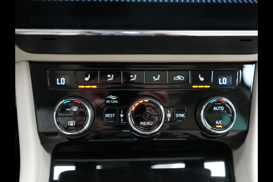 Škoda Superb 1.4 TSI iV Laurin & Klement Plug In Hybrid 218pk Dealer O.H PHEV | Panodak | Adaptive Cruise | Canton Audio | Lederen Sportstoelen Memory | Camera | Crystal LED | Apple Carplay | Lane Assist | Stoelverwarming | Navigatie | DAB |