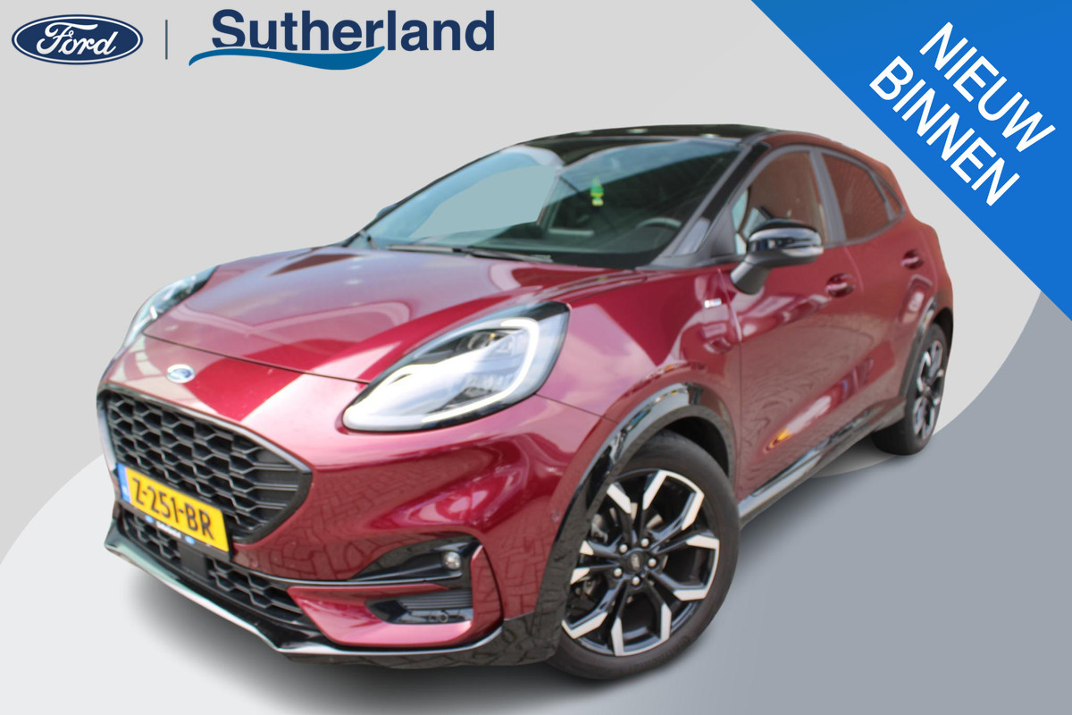 Ford Puma 1.0 EcoBoost Hybrid ST-Line X | Trekhaak | Winterpack | Adaptieve Cruise Control | B & O | Camera | BLIS | Navigatie | Privacy Glass | 18 Inch LMV Ford Puma 1.0 EcoBoost Hybrid ST-Line X | Trekhaak | Winterpack | Adaptieve Cruise Control | B & O | Camera | BLIS | Navigatie | Privacy Glass | 18 Inch LMV