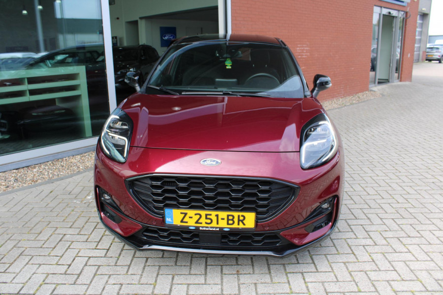 Ford Puma 1.0 EcoBoost Hybrid ST-Line X | Trekhaak | Winterpack | Adaptieve Cruise Control | B & O | Camera | BLIS | Navigatie | Privacy Glass | 18 Inch LMV