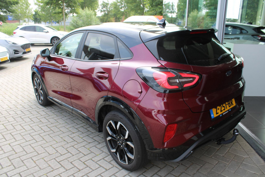 Ford Puma 1.0 EcoBoost Hybrid ST-Line X | Trekhaak | Winterpack | Adaptieve Cruise Control | B & O | Camera | BLIS | Navigatie | Privacy Glass | 18 Inch LMV