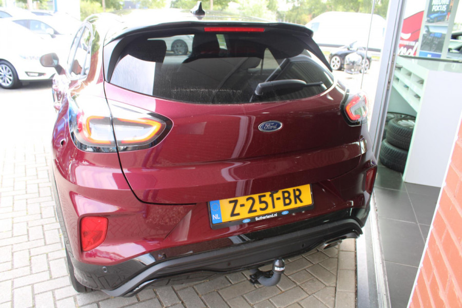 Ford Puma 1.0 EcoBoost Hybrid ST-Line X | Trekhaak | Winterpack | Adaptieve Cruise Control | B & O | Camera | BLIS | Navigatie | Privacy Glass | 18 Inch LMV