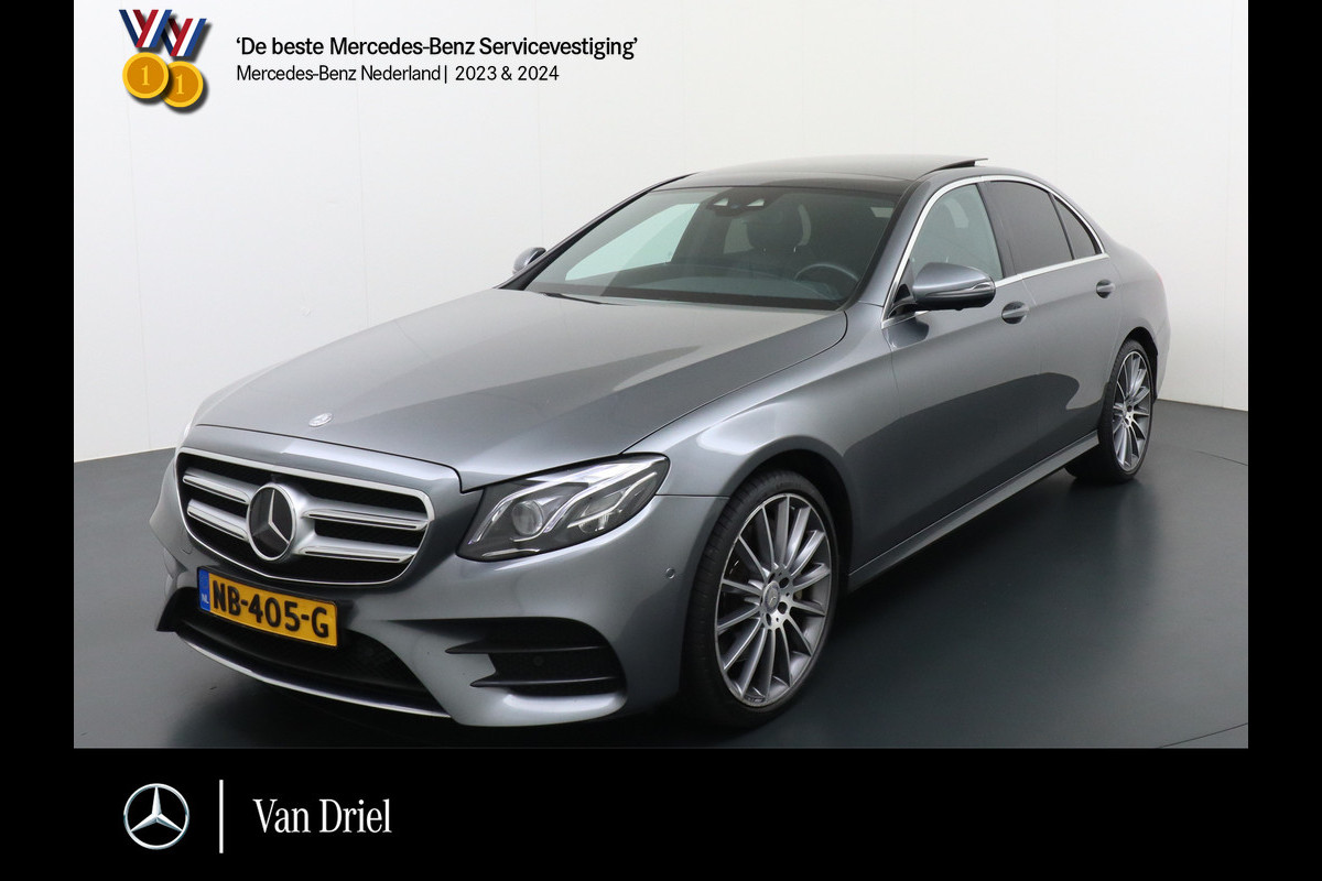 Mercedes-Benz E-Klasse E 350 d Prestige Plus AMG line | BTW Luchtvering Burmester Memory Rijassistentie Mercedes-Benz E-Klasse E 350 d Prestige Plus AMG line | BTW Luchtvering Burmester Memory Rijassistentie