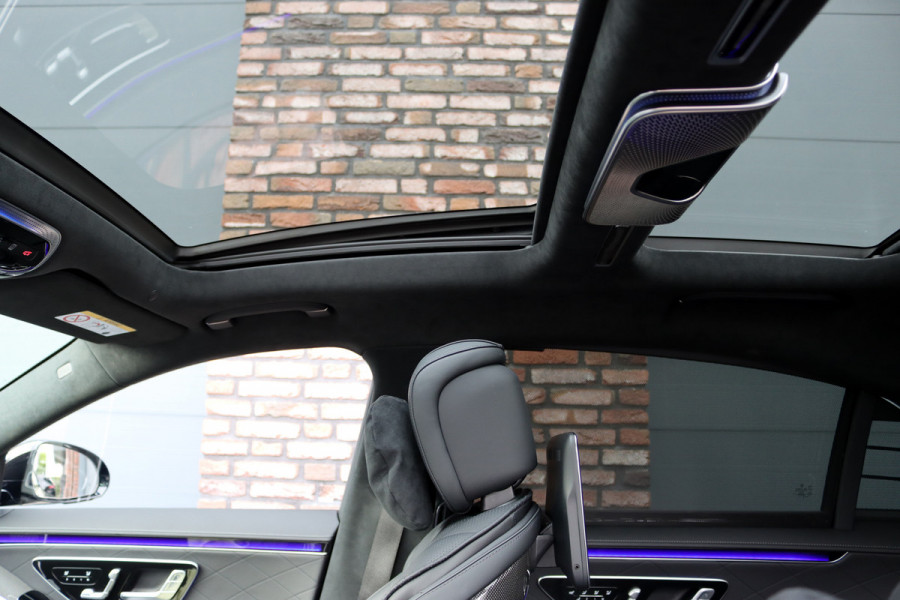Mercedes-Benz S-Klasse 580 e Lang AMG Line Aut9 | Airmatic | Chauffeurspakket | Distronic+ | Achterasbesturing | Massage V+A | MBUX Tablet | Burmester | Vlakkenverwarming | Zonweringspakket | Luchtreinigingspakket |