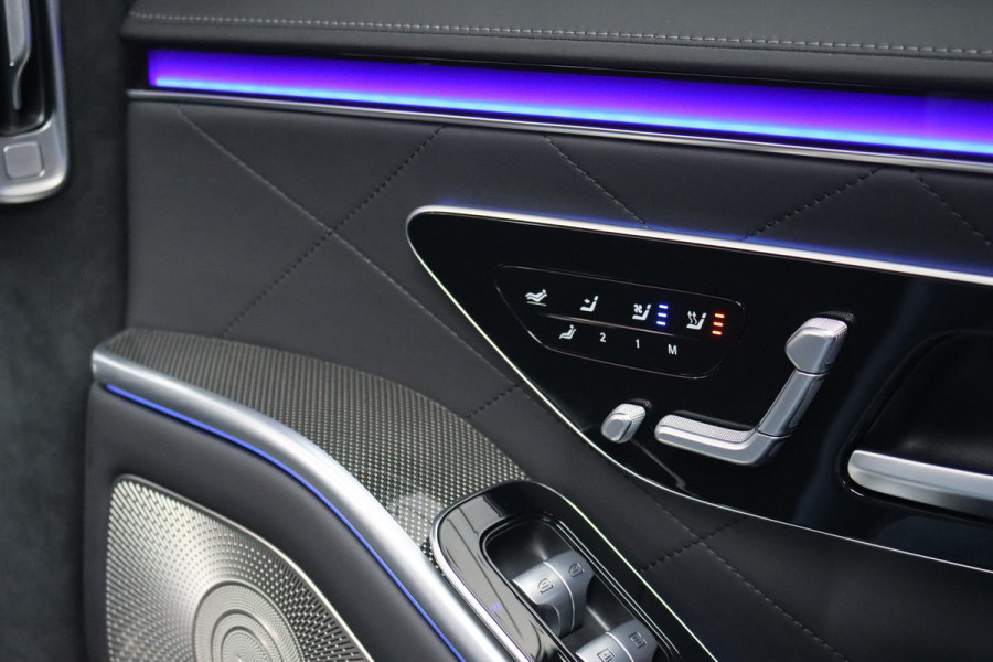 Mercedes-Benz S-Klasse 580 e Lang AMG Line Aut9 | Airmatic | Chauffeurspakket | Distronic+ | Achterasbesturing | Massage V+A | MBUX Tablet | Burmester | Vlakkenverwarming | Zonweringspakket | Luchtreinigingspakket |