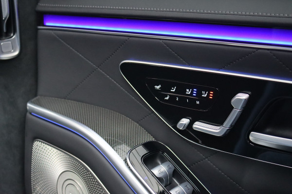 Mercedes-Benz S-Klasse 580 e Lang AMG Line Aut9 | Airmatic | Chauffeurspakket | Distronic+ | Achterasbesturing | Massage V+A | MBUX Tablet | Burmester | Vlakkenverwarming | Zonweringspakket | Luchtreinigingspakket |