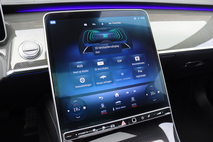 Mercedes-Benz S-Klasse 580 e Lang AMG Line Aut9 | Airmatic | Chauffeurspakket | Distronic+ | Achterasbesturing | Massage V+A | MBUX Tablet | Burmester | Vlakkenverwarming | Zonweringspakket | Luchtreinigingspakket |