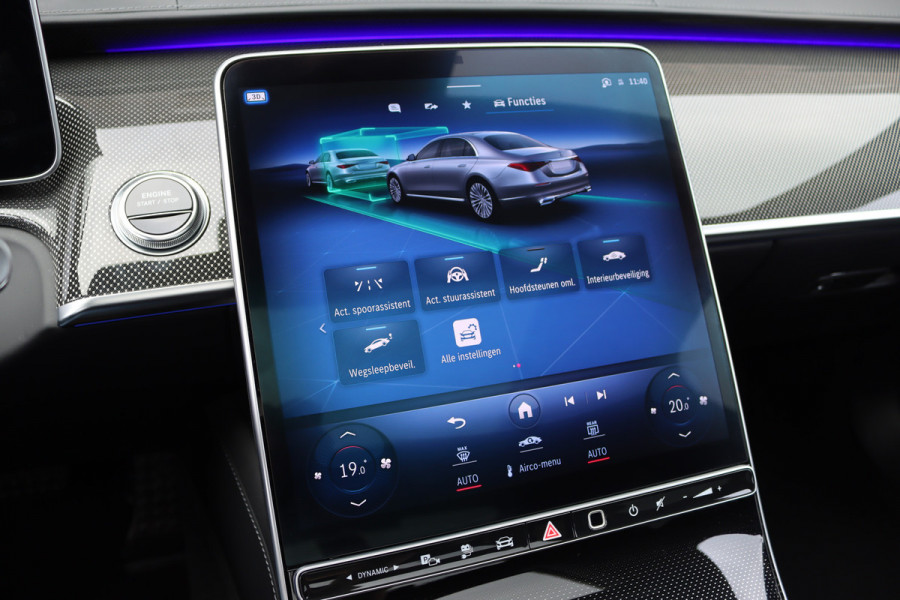 Mercedes-Benz S-Klasse 580 e Lang AMG Line Aut9 | Airmatic | Chauffeurspakket | Distronic+ | Achterasbesturing | Massage V+A | MBUX Tablet | Burmester | Vlakkenverwarming | Zonweringspakket | Luchtreinigingspakket |