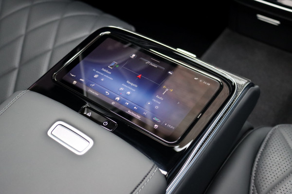Mercedes-Benz S-Klasse 580 e Lang AMG Line Aut9 | Airmatic | Chauffeurspakket | Distronic+ | Achterasbesturing | Massage V+A | MBUX Tablet | Burmester | Vlakkenverwarming | Zonweringspakket | Luchtreinigingspakket |