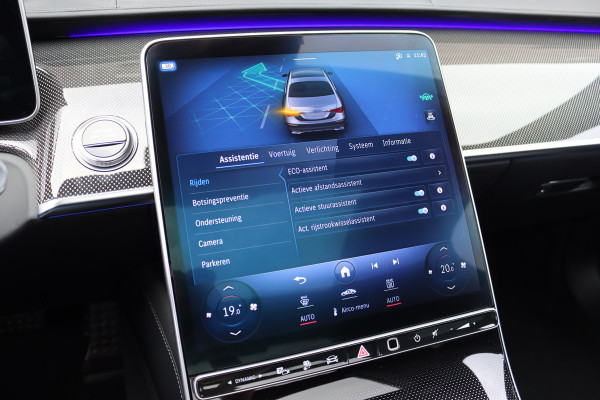Mercedes-Benz S-Klasse 580 e Lang AMG Line Aut9 | Airmatic | Chauffeurspakket | Distronic+ | Achterasbesturing | Massage V+A | MBUX Tablet | Burmester | Vlakkenverwarming | Zonweringspakket | Luchtreinigingspakket |