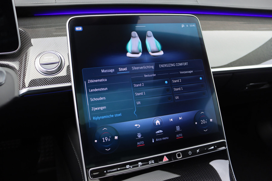 Mercedes-Benz S-Klasse 580 e Lang AMG Line Aut9 | Airmatic | Chauffeurspakket | Distronic+ | Achterasbesturing | Massage V+A | MBUX Tablet | Burmester | Vlakkenverwarming | Zonweringspakket | Luchtreinigingspakket |