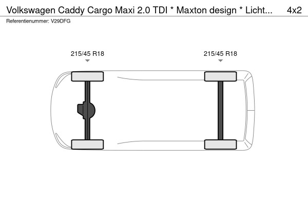 Volkswagen Caddy Cargo Maxi 2.0 TDI * Maxton design * Lichtmetaal * Bluetooth * Airco *