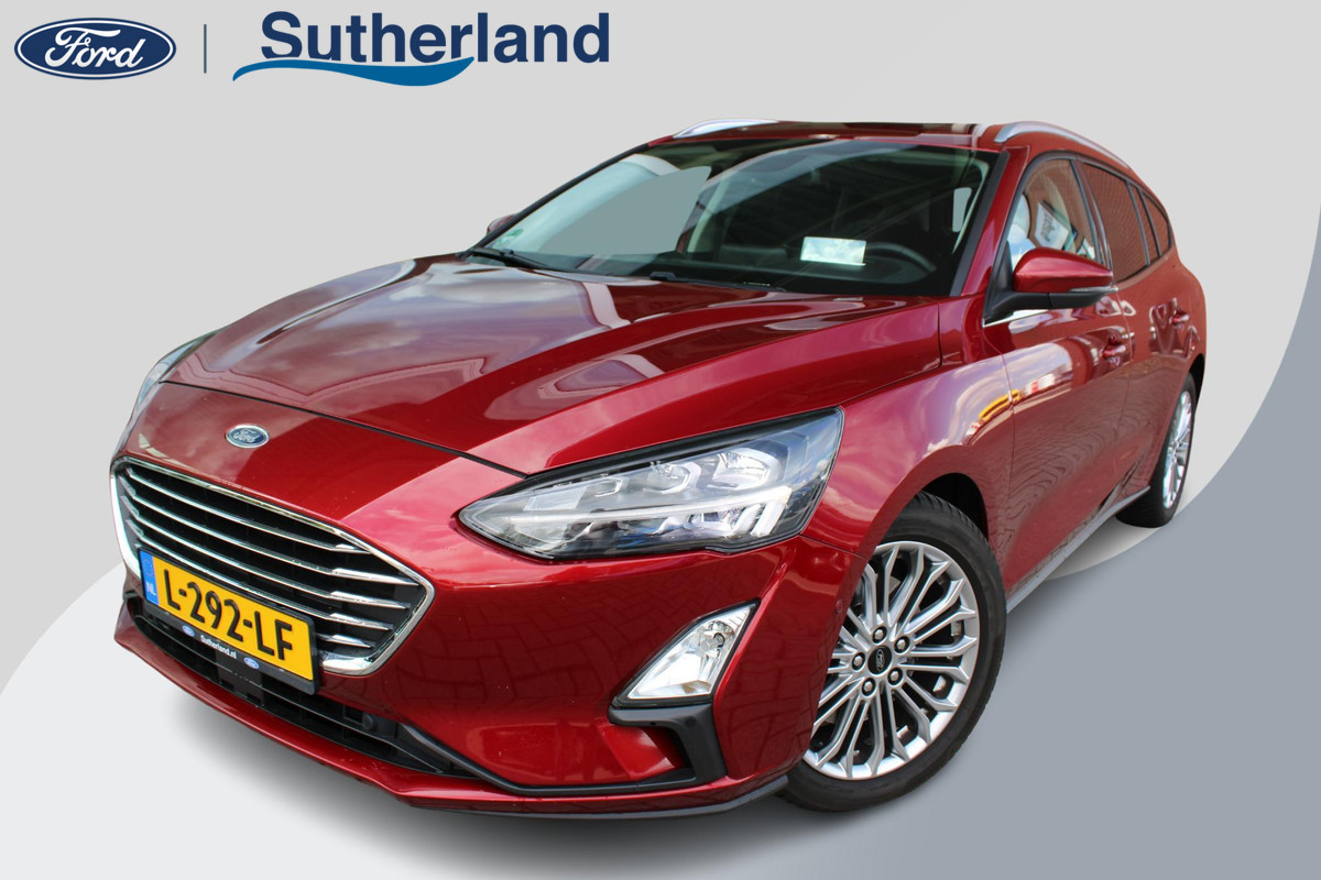 Ford FOCUS Wagon 1.0 EcoBoost 125 PK Titanium Business | Winterpack | 17 Inch Lichtmetalen Velgen | Privacy Glass | Electrische achterklep |Head Up | LED | Adaptieve Cruise Control | Camera | Navi | Climate Control