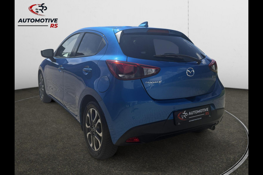 Mazda 2 1.5 Skyactiv-G GT-M |Navi|LED|CarPlay/android auto|Dodehoek|Keyless|PDC+Cam|Stoelverwarming|HUD|Parkeerhulp|Clima|
