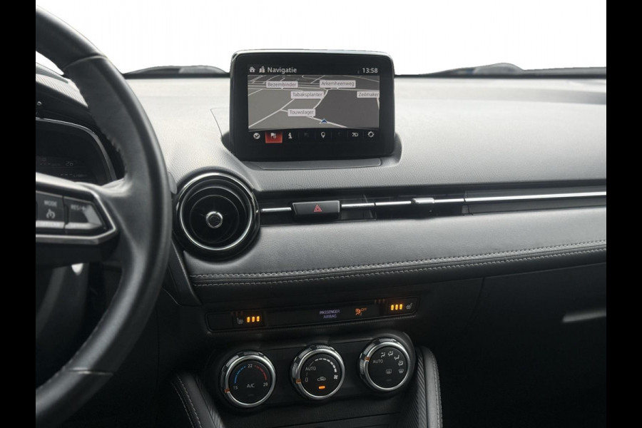 Mazda 2 1.5 Skyactiv-G GT-M |Navi|LED|CarPlay/android auto|Dodehoek|Keyless|PDC+Cam|Stoelverwarming|HUD|Parkeerhulp|Clima|