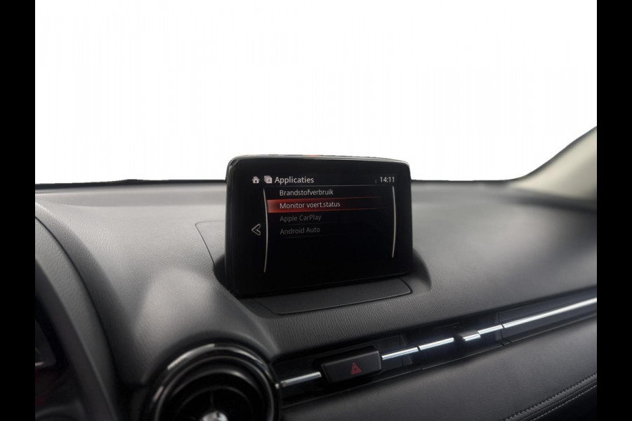 Mazda 2 1.5 Skyactiv-G GT-M |Navi|LED|CarPlay/android auto|Dodehoek|Keyless|PDC+Cam|Stoelverwarming|HUD|Parkeerhulp|Clima|