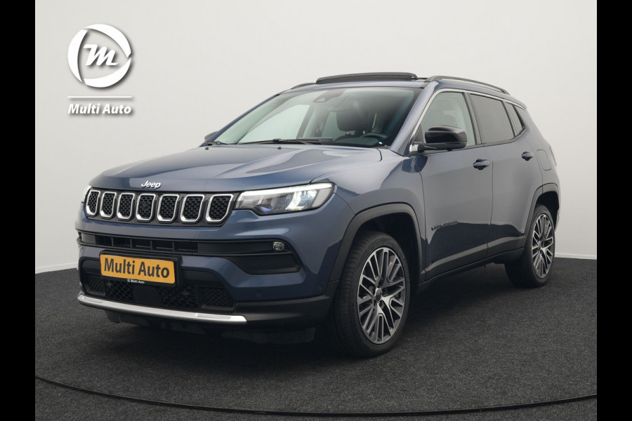 Jeep Compass 4xe 240 Plug-in Hybrid Electric S 240pk Dealer O.H PHEV | Panodak | Adaptive Cruise | 360 Camera | Lederen Sportstoelen Memory & Verwarmd | Apple Carplay | Navigatie | Blis | Virtual | DAB |