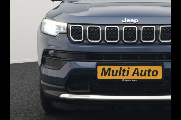 Jeep Compass 4xe 240 Plug-in Hybrid Electric S 240pk Dealer O.H PHEV | Panodak | Adaptive Cruise | 360 Camera | Lederen Sportstoelen Memory & Verwarmd | Apple Carplay | Navigatie | Blis | Virtual | DAB |