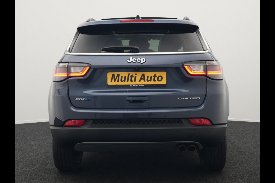 Jeep Compass 4xe 240 Plug-in Hybrid Electric S 240pk Dealer O.H PHEV | Panodak | Adaptive Cruise | 360 Camera | Lederen Sportstoelen Memory & Verwarmd | Apple Carplay | Navigatie | Blis | Virtual | DAB |