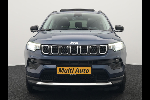 Jeep Compass 4xe 240 Plug-in Hybrid Electric S 240pk Dealer O.H PHEV | Panodak | Adaptive Cruise | 360 Camera | Lederen Sportstoelen Memory & Verwarmd | Apple Carplay | Navigatie | Blis | Virtual | DAB |