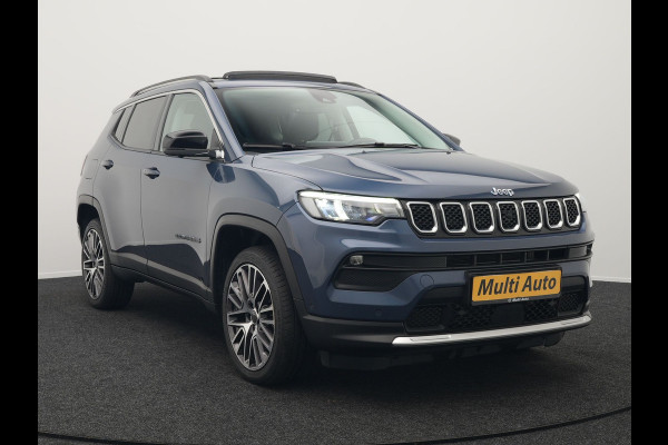 Jeep Compass 4xe 240 Plug-in Hybrid Electric S 240pk Dealer O.H PHEV | Panodak | Adaptive Cruise | 360 Camera | Lederen Sportstoelen Memory & Verwarmd | Apple Carplay | Navigatie | Blis | Virtual | DAB |