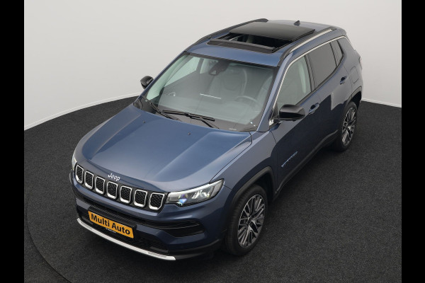 Jeep Compass 4xe 240 Plug-in Hybrid Electric S 240pk Dealer O.H PHEV | Panodak | Adaptive Cruise | 360 Camera | Lederen Sportstoelen Memory & Verwarmd | Apple Carplay | Navigatie | Blis | Virtual | DAB |