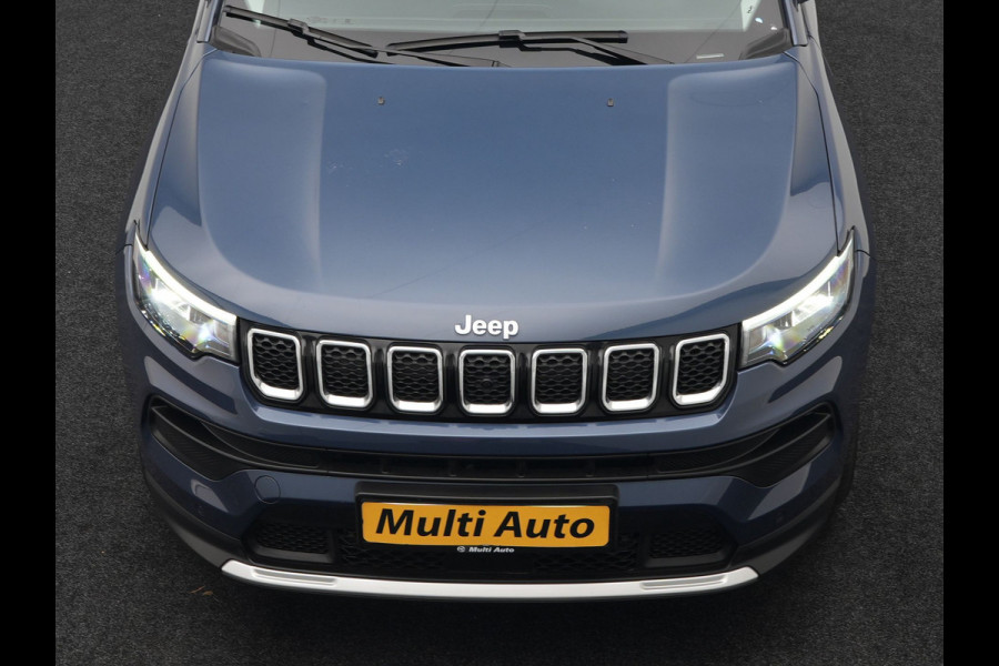 Jeep Compass 4xe 240 Plug-in Hybrid Electric S 240pk Dealer O.H PHEV | Panodak | Adaptive Cruise | 360 Camera | Lederen Sportstoelen Memory & Verwarmd | Apple Carplay | Navigatie | Blis | Virtual | DAB |