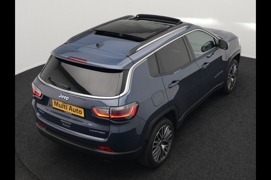 Jeep Compass 4xe 240 Plug-in Hybrid Electric S 240pk Dealer O.H PHEV | Panodak | Adaptive Cruise | 360 Camera | Lederen Sportstoelen Memory & Verwarmd | Apple Carplay | Navigatie | Blis | Virtual | DAB |