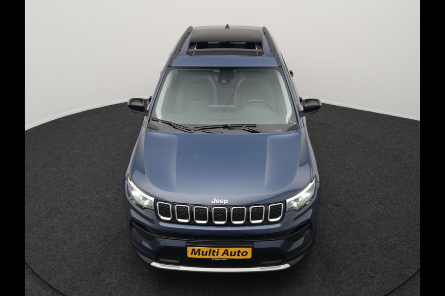 Jeep Compass 4xe 240 Plug-in Hybrid Electric S 240pk Dealer O.H PHEV | Panodak | Adaptive Cruise | 360 Camera | Lederen Sportstoelen Memory & Verwarmd | Apple Carplay | Navigatie | Blis | Virtual | DAB |