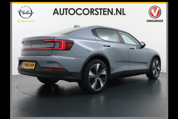 Polestar 2 Long Range 78kWh Carplay Android Auto Cruise Control Keyless Navi Ecc 360°Camera 19"LM Led-Pixel PDC Elektr.Klep Google Maps Blindspot Monitoring Stoelverwarming Regen-Lichtsensor Virtual-Cockpit Hill-Assist Lane Assist Origineel Nederlandse Auto Tot 150kw snel laden 1.500KG Trekvermogen €54.400 nieuwprijs