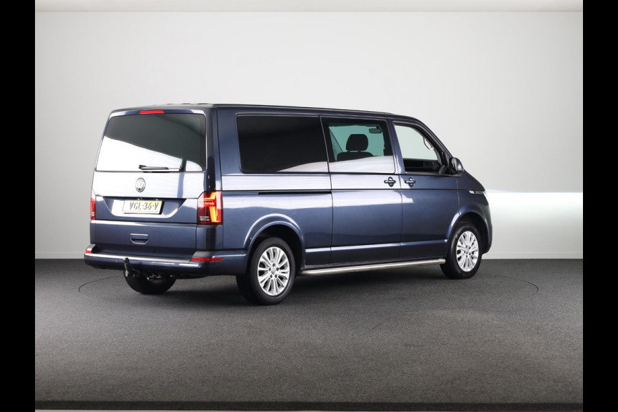 Volkswagen Transporter 2.0 TDI L2H1 30 DC Bulli 150 PK AUTOMAAT NAVI | TREKHAAK | SIDEBARS | DUBBEL CABINE
