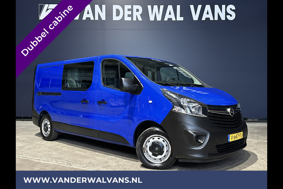 Opel Vivaro 1.6 CDTI 126pk L2H1 Dubbele cabine Euro6 Airco | 5-Zits | LED | Cruisecontrol | Trekhaak Parkeersensoren
