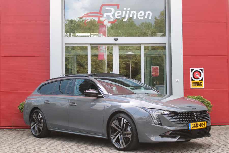Peugeot 508 SW 1.6 HYbrid 225PK GT ** NIEUW MODEL** | NAVIGATIE |PANORAMISCH SCHUIFDAK|KOPLAMPEN MATRIX LED | NIGHTVISION | WEGKLAPBARE TREKHAAK |BEKLEDING LEDER/ALCATARA MISTRAL |COMFORTSTOELEN MET VERSTELBARE NEUS EN ELEKTRISCHVERSTELBARE HELLINGSHOEK|STOELVERWARMING |DRAADLOOS APPLE CARPLAY/ANDROID AUTO | NIGHT VISION PACK | ADAPTIEF ONDERSTEL|7,4 KW LADEN| 19'' AUGUSTA LICHTMETALEN VELGEN | HIFI FOCAL| ADAPTIEVE CRUISECONTROL | HANDSFREE ELEKTRISCH BEDIENBARE ACHTERKLEP|ALARMSYSTEEM AF FABRIEK|DONKER GETINTE ACHTERRUITEN |