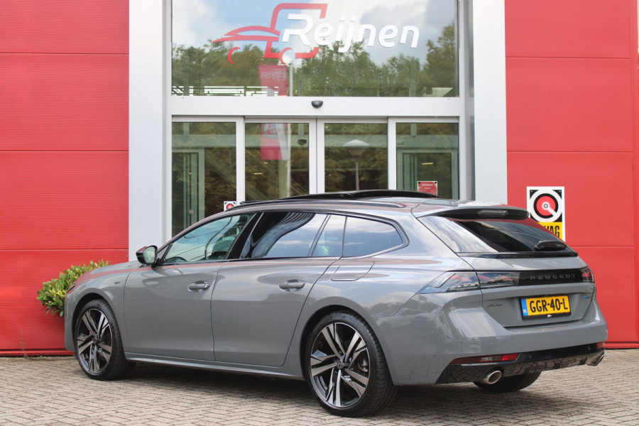 Peugeot 508 SW 1.6 HYbrid 225PK GT ** NIEUW MODEL** | NAVIGATIE |PANORAMISCH SCHUIFDAK|KOPLAMPEN MATRIX LED | NIGHTVISION | WEGKLAPBARE TREKHAAK |BEKLEDING LEDER/ALCATARA MISTRAL |COMFORTSTOELEN MET VERSTELBARE NEUS EN ELEKTRISCHVERSTELBARE HELLINGSHOEK|STOELVERWARMING |DRAADLOOS APPLE CARPLAY/ANDROID AUTO | NIGHT VISION PACK | ADAPTIEF ONDERSTEL|7,4 KW LADEN| 19'' AUGUSTA LICHTMETALEN VELGEN | HIFI FOCAL| ADAPTIEVE CRUISECONTROL | HANDSFREE ELEKTRISCH BEDIENBARE ACHTERKLEP|ALARMSYSTEEM AF FABRIEK|DONKER GETINTE ACHTERRUITEN |