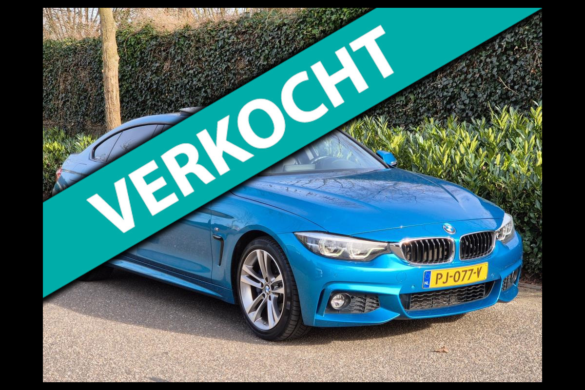 BMW 4 Serie Gran Coupé 420i M Sport snappper-rocks-blue metallic 1-Eig Pano Apple CarPlay LED NAP NL GARANTIE BMW 4 Serie Gran Coupé 420i M Sport snappper-rocks-blue metallic 1-Eig Pano Apple CarPlay LED NAP NL GARANTIE