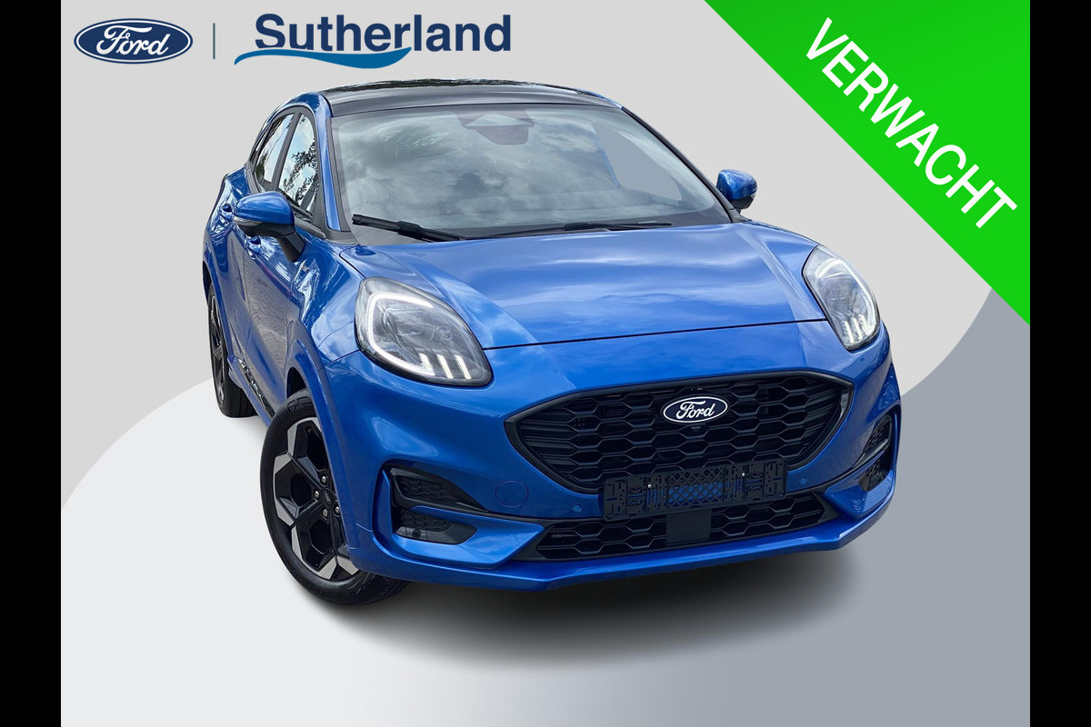 Ford Puma 1.0 EcoBoost Hybrid ST-Line X 155pk Automaat | Panoramadak | Afneembare trekhaak | Winter Pack | Adaptive cruise control | 360 graden camera | Bang&Olufsen | Elektrsiche achterklep | Matrix LED