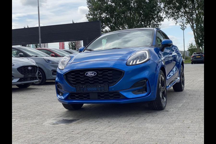 Ford Puma 1.0 EcoBoost Hybrid ST-Line X 155pk Automaat | Panoramadak | Afneembare trekhaak | Winter Pack | Adaptive cruise control | 360 graden camera | Bang&Olufsen | Elektrsiche achterklep | Matrix LED | TREKHAKEN