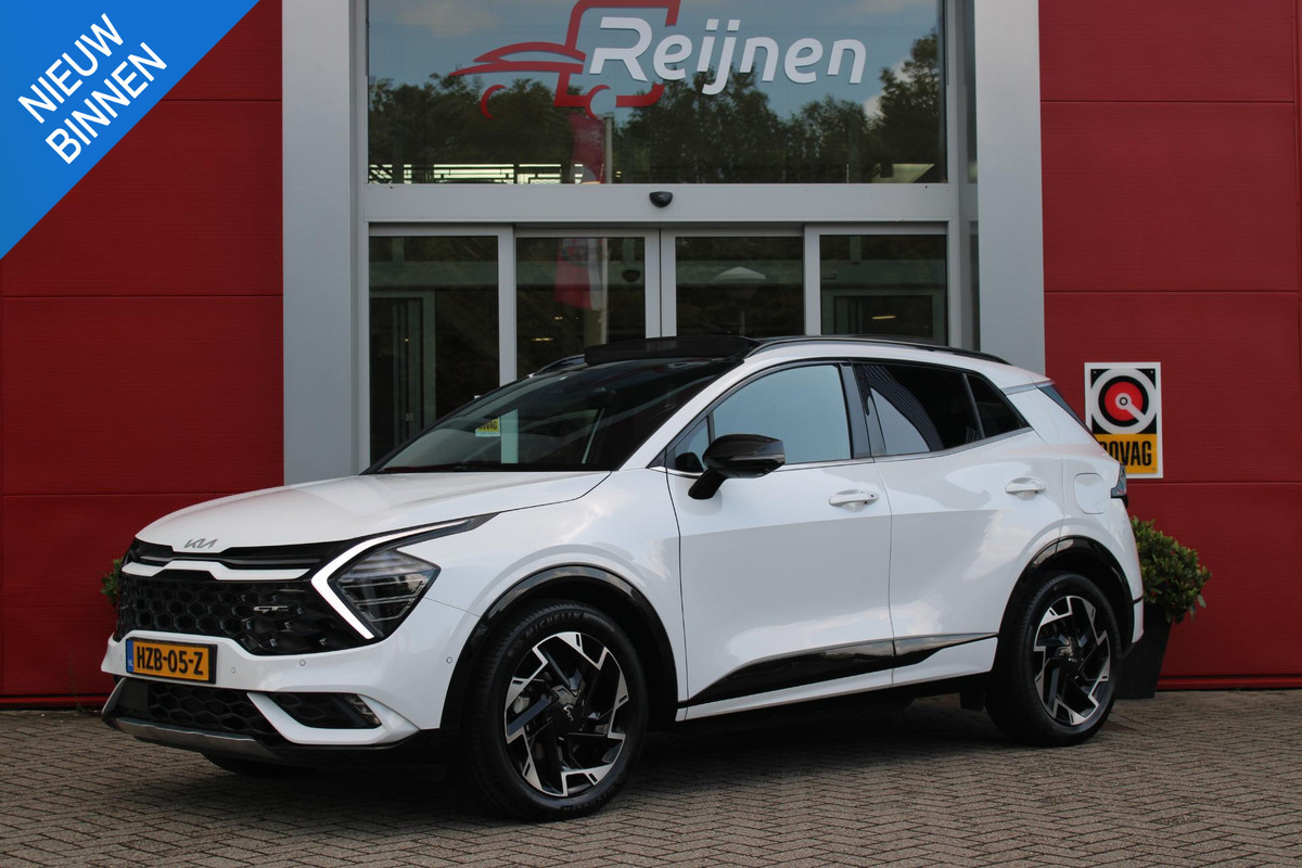 Kia Sportage 1.6 T-GDi Plug-in Hybrid AWD GT-Line | PANORAMISCH SCHUIF / KANTELDAK | 360° CAMERA | 19"GT-LINE VELGEN | ZWARTE HEMELBEKLEDING | MATRIX LED KOPLAMPEN | INTELLIGENT KOPLAMPSYSTEEM (FLS)| TRIPLE ZONE CLIMATE CONTROL | LEDERENBEKLEDING | STOEL VERWARMING/ VENTILATIE | STUUR VERWARMING | ACHTERBANK VERWARMING | DODEHOEKASSITENTIE (BCA)| Kia Sportage 1.6 T-GDi Plug-in Hybrid AWD GT-Line | PANORAMISCH SCHUIF / KANTELDAK | 360° CAMERA | 19"GT-LINE VELGEN | ZWARTE HEMELBEKLEDING | MATRIX LED KOPLAMPEN | INTELLIGENT KOPLAMPSYSTEEM (FLS)| TRIPLE ZONE CLIMATE CONTROL | LEDERENBEKLEDING | STOEL VERWARMING/ VENTILATIE | STUUR VERWARMING | ACHTERBANK VERWARMING | DODEHOEKASSITENTIE (BCA)|